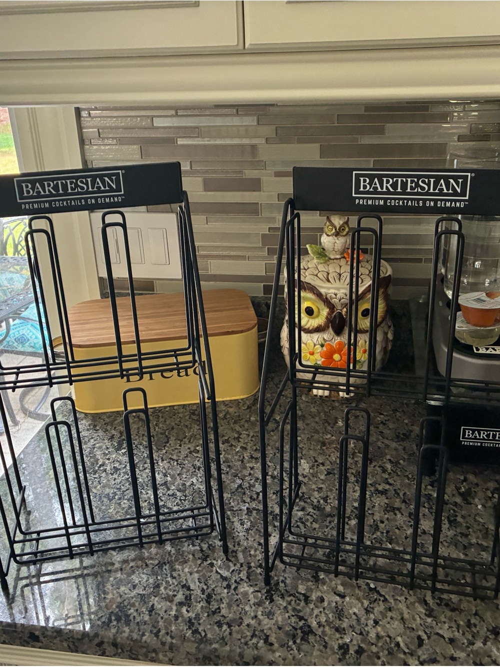 2 Black Cocktail Capsule Display Racks- Black